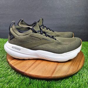 Brooks Glycerin StealthFit 21 Shoes Men's Size 11 Olive Green Running Sneakers
